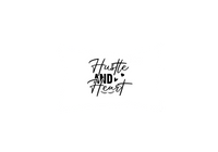 Thumbnail for Hustle And Heart Throw Pillow | Black Script Typography Decorative Pillow | Motivational Office Gift
