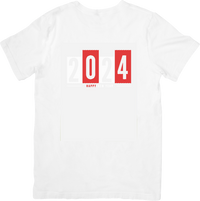 Thumbnail for Happy 2024 T-Shirt | Bold Red Block Number New Year Tee | Celebration Party Gift