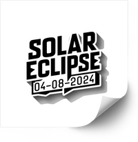 Thumbnail for Solar Eclipse 04-08-2024 Sticker | Retro Astronomy Summit Event Vinyl Decal