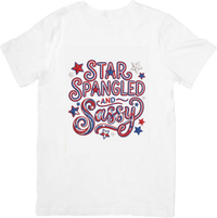 Thumbnail for Star Spangled and Sassy T-Shirt | Patriotic Trail Bold Graphic Tee | Independence Day Gift