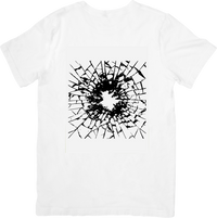 Thumbnail for Shattered Glass T-Shirt | Bold Broken Cracked Graphic Tee | Edgy Streetwear Gift