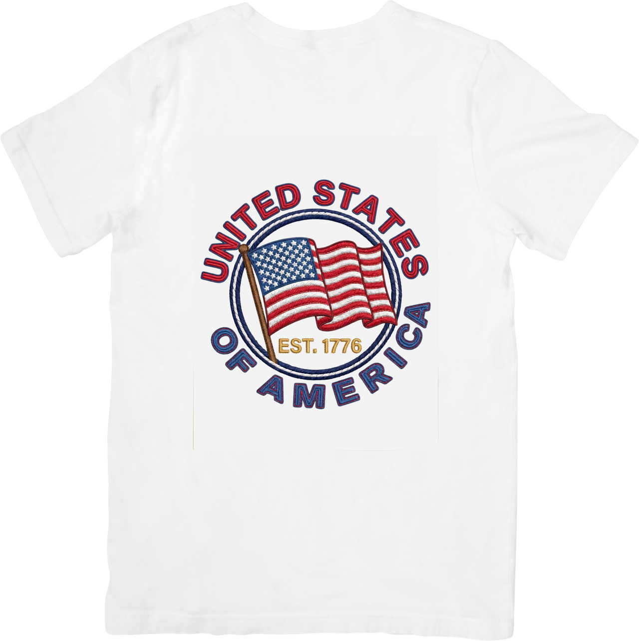 United States of America Est 1776 T-Shirt | Patriotic Vintage Summit Graphic Tee | Fourth of July Gift