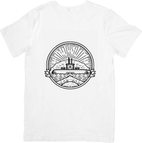 Thumbnail for Vintage Sunrise Emblem T-Shirt | Retro Mountain Badge Graphic Tee | Outdoor Adventure Gift