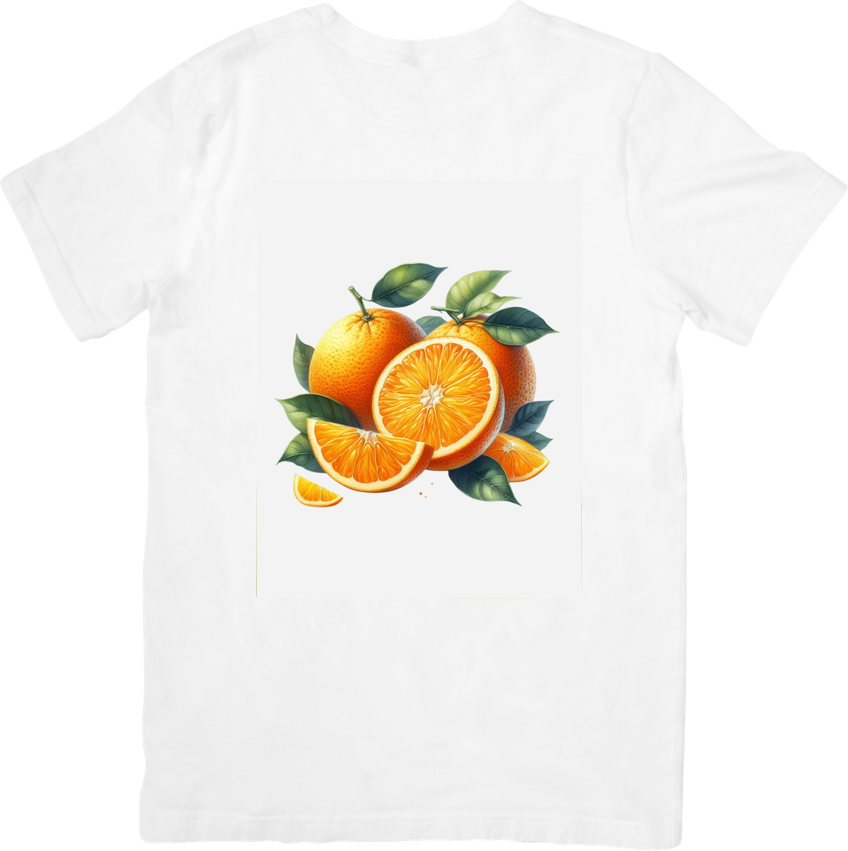 Watercolor Oranges T-Shirt | Fresh Citrus Fruit Graphic Tee | Summer Foodie Kitchen Gift