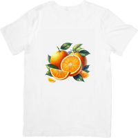 Thumbnail for Watercolor Oranges T-Shirt | Fresh Citrus Fruit Graphic Tee | Summer Foodie Kitchen Gift