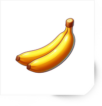 Thumbnail for Cartoon Banana Sticker | Cute Glossy Fruit Vinyl Decal | Fun Kitchen Foodie Gift