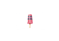 Thumbnail for Plaid Pink Popsicle Throw Pillow | Cute Summer Ice Pop Decorative Pillow | Kids Room Treat Gift