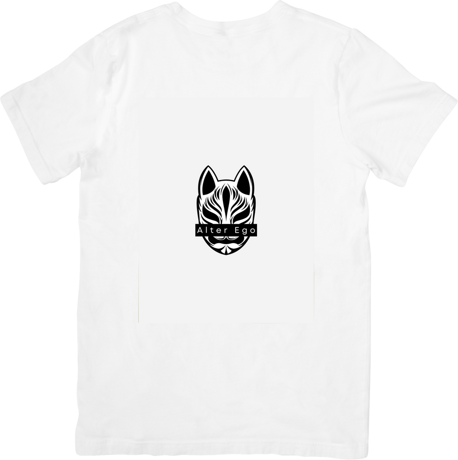Kitsune Fox Mask T-Shirt | Japanese Spirit Wilderness Graphic Tee | Outdoor Fox Mythology Gift
