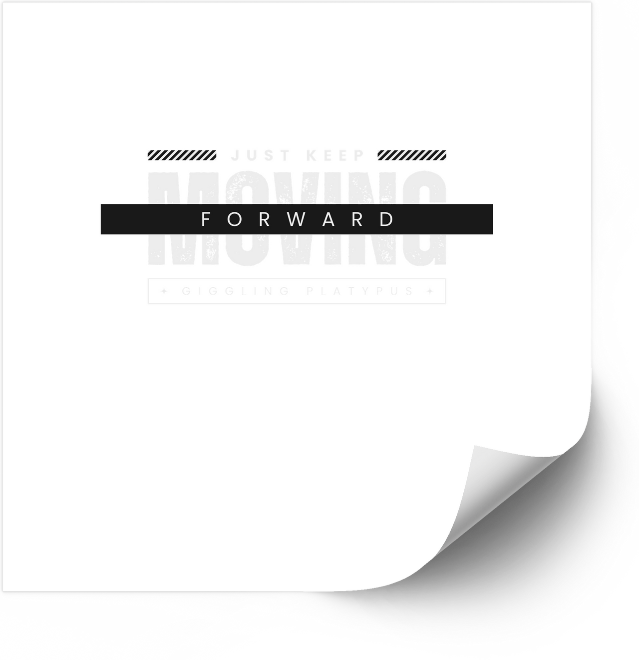 Just Keep Moving Forward Sticker | Patriotic Backcountry Grit Motivational Vinyl Decal
