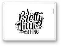 Thumbnail for Pretty Little Thing Wine Glass Wall Art | Black Script Typography Print | Wine Lover Kitchen Gift