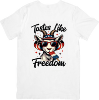 Thumbnail for Freedom Goat Fourth of July T-Shirt | Patriotic Trail Humor Graphic Tee | Independence Day Gift