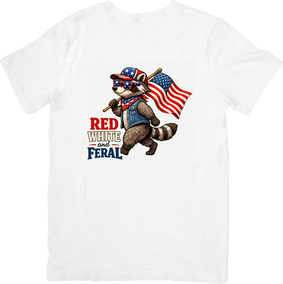 Redeemed and Running Free T-Shirt | Faith Trail Patriotic Graphic Tee | 4th of July Christian Gift
