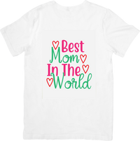 Thumbnail for Best Mom In The World T-Shirt | Colorful Hearts Trail Guide Graphic Tee | Mom Gift