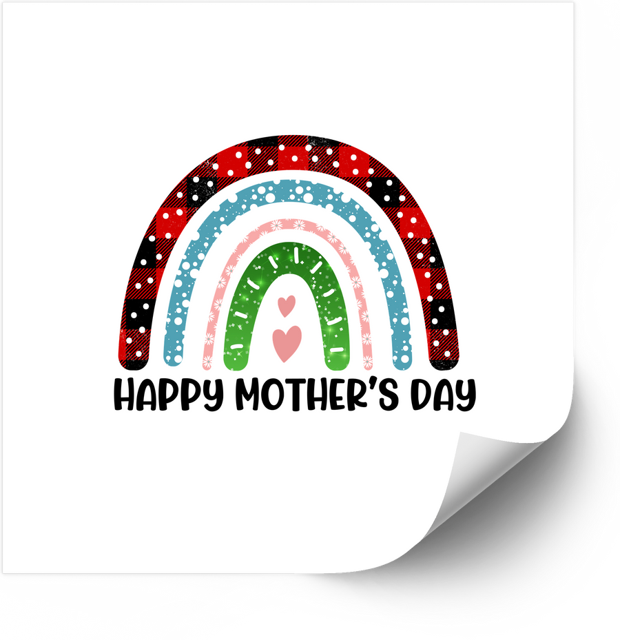 Happy Mothers Day Rainbow Sticker | Colorful Boho Trailblazer Mom Vinyl Decal