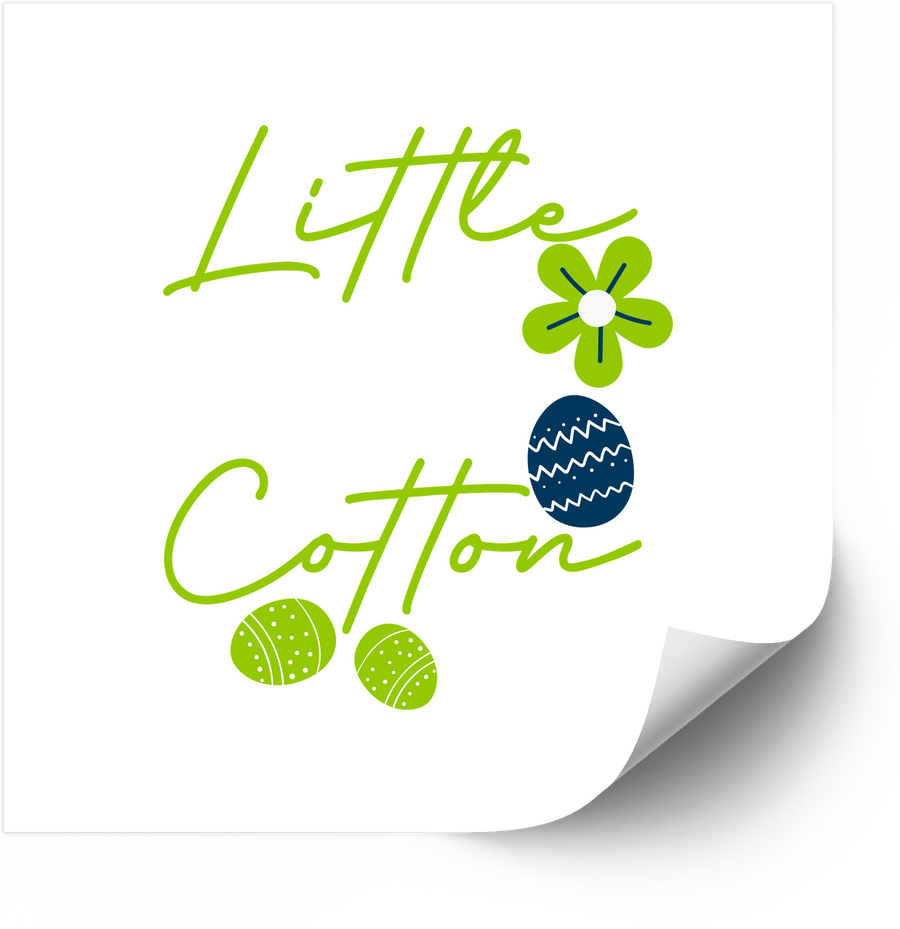 Cotton Easter Egg Sticker | Boho Floral Spring Trail Vinyl Decal