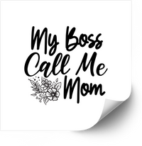 Thumbnail for My Boss Calls Me Teacher Sticker | Floral Educator Trailblazer Vinyl Decal
