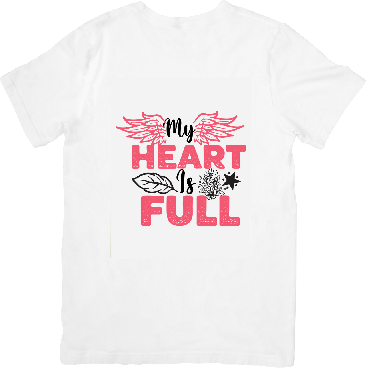 My Heart Is Full T-Shirt | Boho Floral Mountain Soul Graphic Tee | Adventurer Valentine Gift