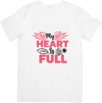 Thumbnail for My Heart Is Full T-Shirt | Boho Floral Mountain Soul Graphic Tee | Adventurer Valentine Gift