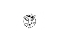 Thumbnail for Cool Monkey Sunglasses Throw Pillow | Black And White Cartoon Decorative Pillow | Fun Kids Room Gift